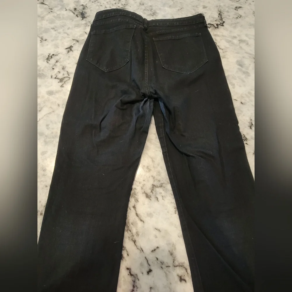 Black Distressed Pants - Picture 2 of 7